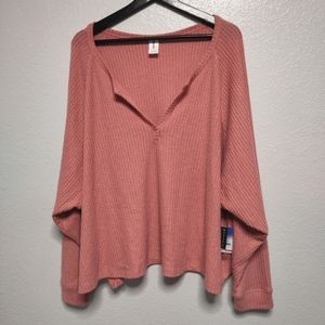 Dusty Rose Lightweight Sweater 4X
